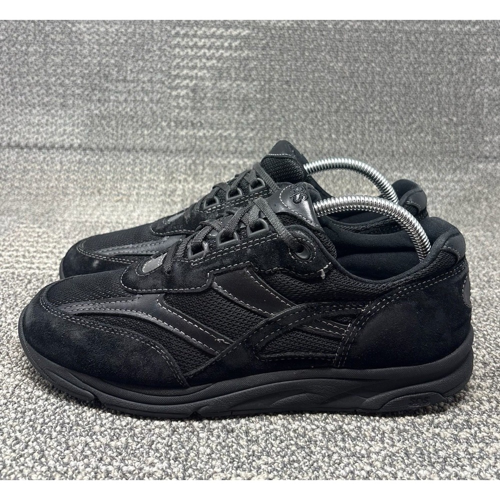 SAS Tour Mesh Womens Walking Running Shoes Size 9 N Narrow Black Suede Comfort